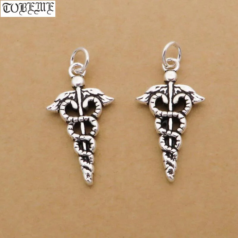 925 Silver Angel's Scepter DIY Bracelet Charm Pendant