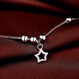 925 Silver Anklet Woman Pendant Summer Style