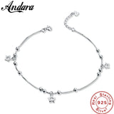 925 Silver Anklet Woman Pendant Summer Style