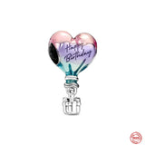 925 Silver Baby Pacifier Charms Pendant for Bracelets Heart Dangle