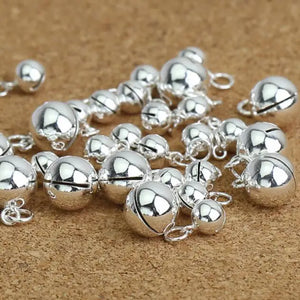 925 Silver Bell Charm Vintage Silver Bracelet Charm Small Bell Pendant