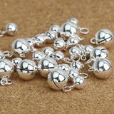 925 Silver Bell Charm Vintage Silver Bracelet Charm Small Bell Pendant