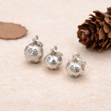925 Silver Flower Charm Good Luck Pendant DIY Jewelry Findings