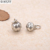 925 Silver Flower Charm Good Luck Pendant DIY Jewelry Findings
