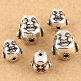925 Silver Buddha Statue Beads Tibetan Buddha Beads DIY Bracelet Beads