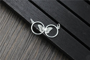 925 Silver Butterfly Charm DIY Bracelet Charms Jewelry Findings