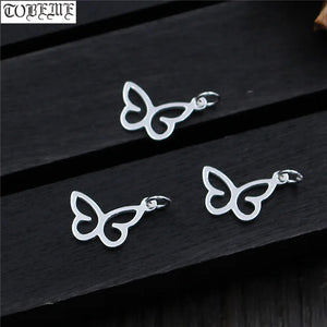 925 Silver Butterfly Charm DIY Bracelet Jewelry Findings