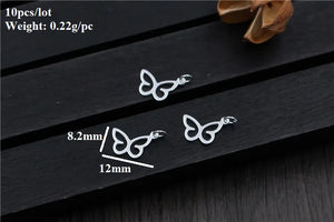 925 Silver Butterfly Charm DIY Bracelet Jewelry Findings
