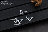 925 Silver Butterfly Charm DIY Bracelet Jewelry Findings