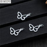 925 Silver Butterfly Charm DIY Bracelet Jewelry Findings