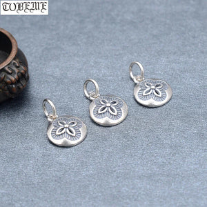 925 Silver Four-leaf Clover Small Pendant Charm for Bracelet DIY