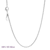 925 Silver Anchor Chain Pansy Flower Pendant Necklace for Women