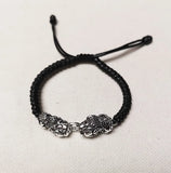 925 Silver Double Wealth Pixiu Bracelet Fengshui Lucky Pixiu Beads Bracelet