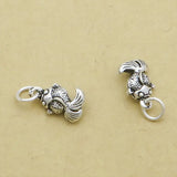 925 Silver Fish Charm DIY Bracelet Lucky Fish Small Pendant