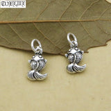 925 Silver Fish Charm DIY Bracelet Lucky Fish Small Pendant