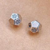 925 Silver Flower Beads Vintage Thai Sterling Loose Bead