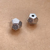 925 Silver Flower Beads Vintage Thai Sterling Loose Bead
