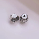 925 Silver Flower Beads Vintage Thai Sterling Loose Bead