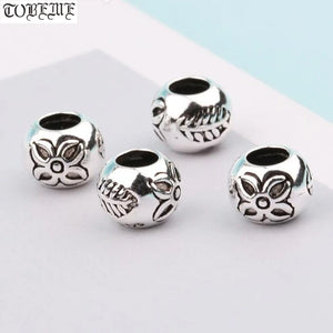 925 Silver Flower Leaf Beads Sterling Silver Jewelry Beads