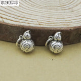 925 Silver Gourd Charm Pendant DIY Bracelet Necklace