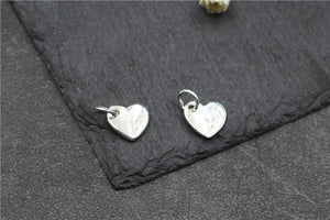 925 Silver Heart Charm Small Pendant DIY Jewelry