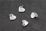 925 Silver Heart Charm Small Pendant DIY Jewelry