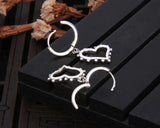 925 Silver Heart Drop Earrings Thai Silver Women Earrings
