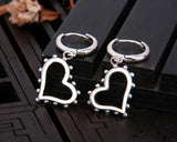 925 Silver Heart Drop Earrings Thai Silver Women Earrings