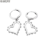 925 Silver Heart Drop Earrings Thai Silver Women Earrings