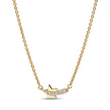 925 Silver Snowflake Meteorite Rectangle Pendant Necklace Women Jewelry Gift
