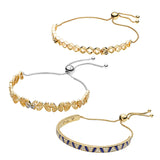 925 Silver Bee Shine Openwork Butterflies Bee Bracelet