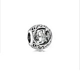 925 Silver A-Z Letter Beads DIY Ladies Jewelry Accessories
