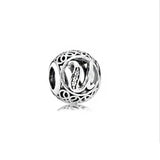 925 Silver A-Z Letter Beads DIY Ladies Jewelry Accessories
