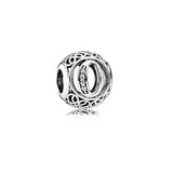 925 Silver A-Z Letter Beads DIY Ladies Jewelry Accessories