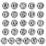 925 Silver A-Z Letter Beads DIY Ladies Jewelry Accessories