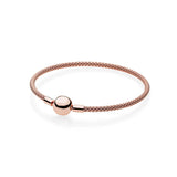 925 Silver Original Logo Braided Bracelet DIY Jewelry