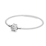 925 Silver Original Logo Braided Bracelet DIY Jewelry