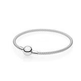 925 Silver Original Logo Braided Bracelet DIY Jewelry