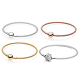 925 Silver Original Logo Braided Bracelet DIY Jewelry