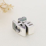 925 Silver Heart Dragonfly Charm Bracelet Jewelry