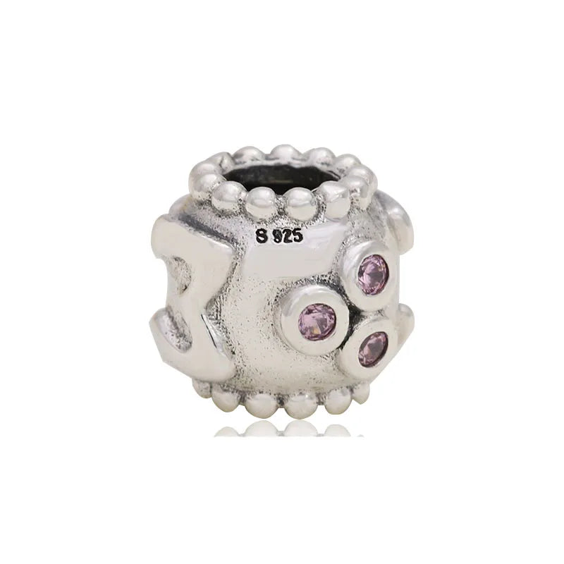 925 Silver Heart Dragonfly Charm Bracelet Jewelry