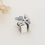 925 Silver Heart Dragonfly Charm Bracelet Jewelry
