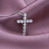 925 Silver Logo 1:1 Christian Cross Necklace High TIF - Romantic Jewelry Gift