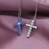 925 Silver Logo 1:1 Christian Cross Necklace High TIF - Romantic Jewelry Gift