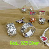 925 Silver Two Tone Angel Charm DIY Bracelet Necklace Jewelry