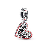 925 Silver Two Tone Angel Charm DIY Bracelet Necklace Jewelry