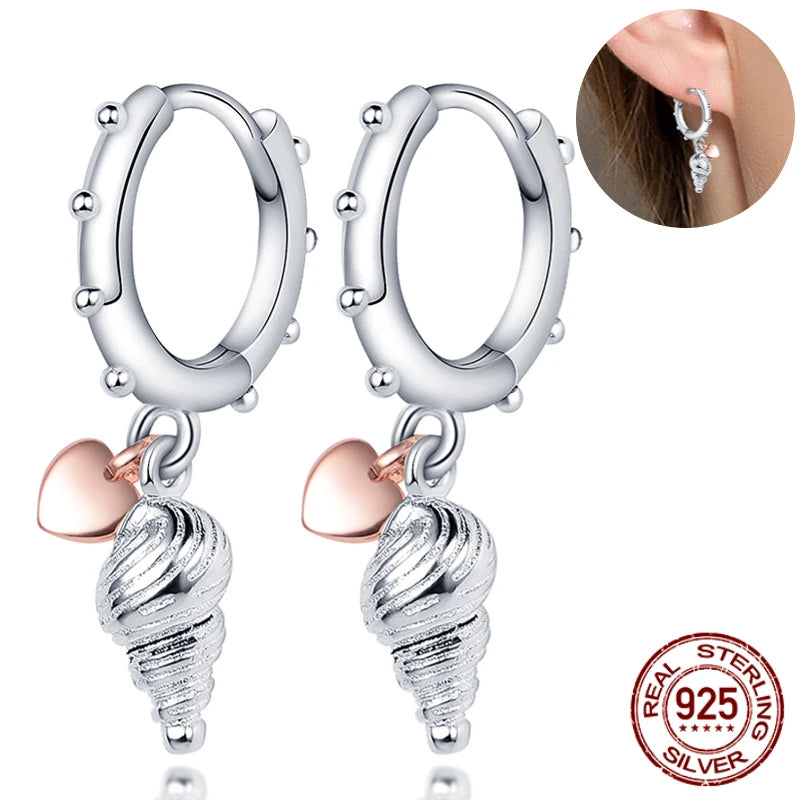 925 Silver Hoop Earring Pave CZ Star Moon Feather Wedding Party Jewelry