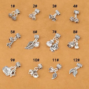 925 Silver Leaf Charm DIY Bracelet Charm Good Luck Charm