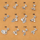 925 Silver Leaf Charm DIY Bracelet Charm Good Luck Charm