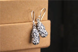 925 Silver Wealth Pixiu Drop Earrings Good Luck Piyao Women Earrings